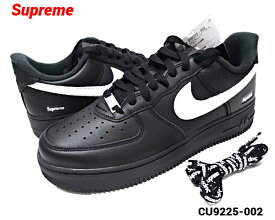国内正規品【NIKE AIR FORCE 1 LOW / SUPREME BLACK/WHITE-BLACK CU9225-002 ナイキ エア フォース ワン ロー / シュプリーム ブラック/ホワイト-ブラック 黒/白-黒】