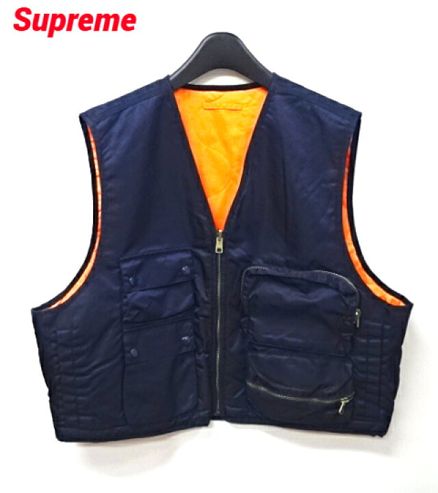 楽天市場】【Supreme 2-in-1 MA-1 + Vest Navy 24ss シュプリーム MA-1  