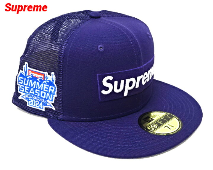 楽天市場】【Supreme 24ss Box Logo Mesh Back New Era Purple  