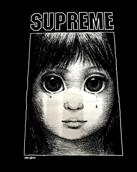 楽天市場】【Supreme 24SS Margaret Keane Teardrop Tee Black  