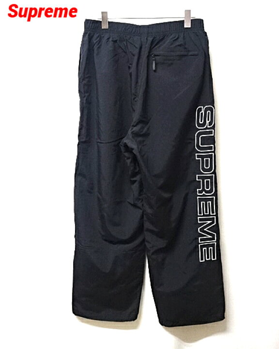 楽天市場】【Supreme 24FW Spellout Embroidered Track Pant Black 