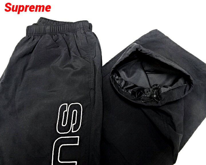 楽天市場】【Supreme 24FW Spellout Embroidered Track Pant Black 