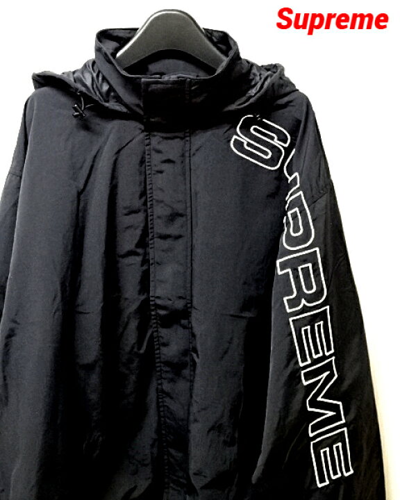 楽天市場】【Supreme 24FW Spellout Embroidered Track Jacket Black  