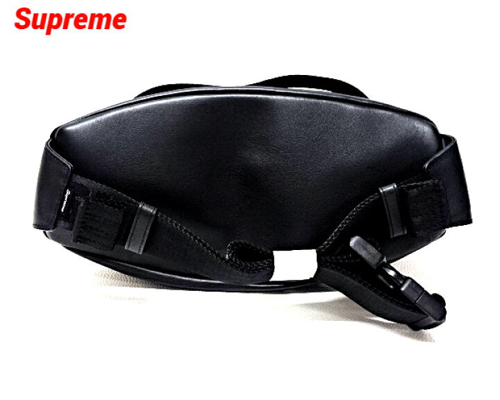 楽天市場】【Supreme Leather Waist Bag Black シュプリーム レザー  