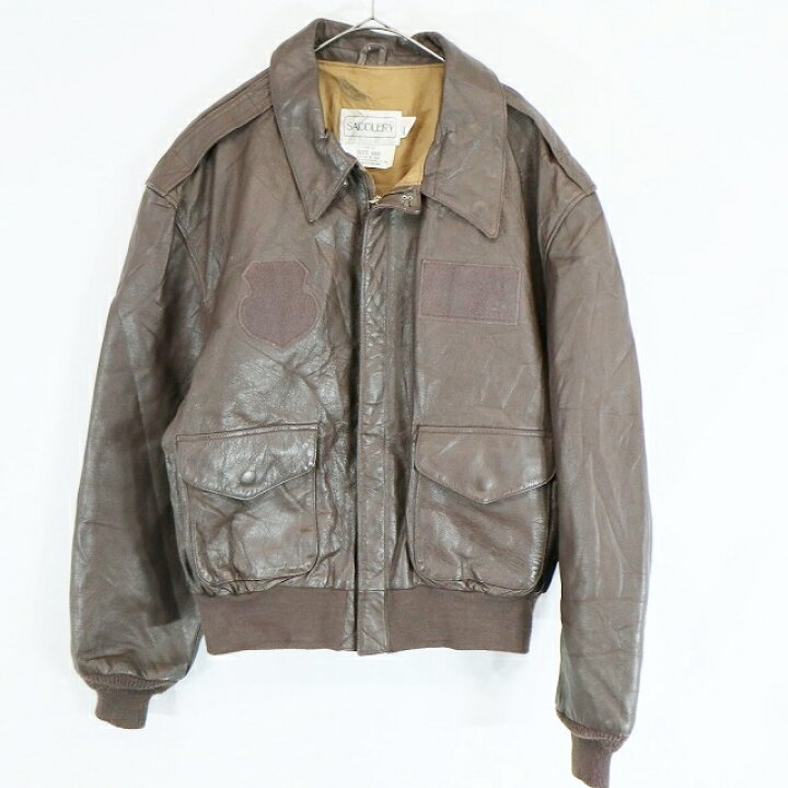 楽天市場】80s USA製 SADDLERY レザー A-2フライトジャケット 