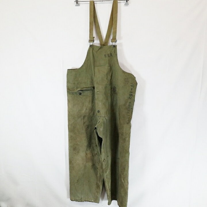楽天市場】40s 米軍実物 U.S.NAVY N-2 デッキパンツ レインタイプ 