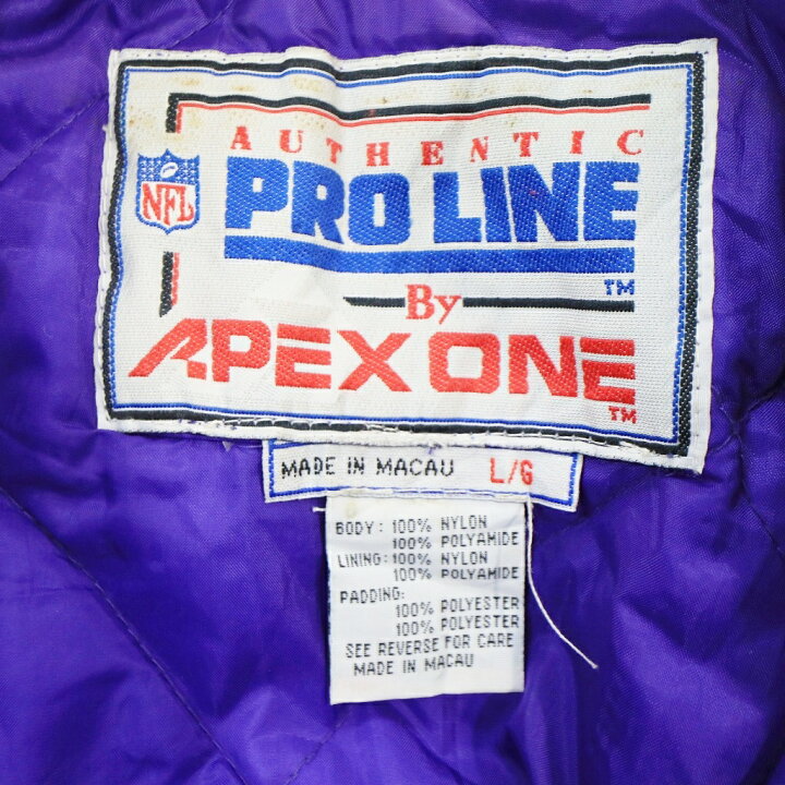 楽天市場】90年代 APEX ONE NFL ミネソタ・バイキングス 中綿ナイロン  