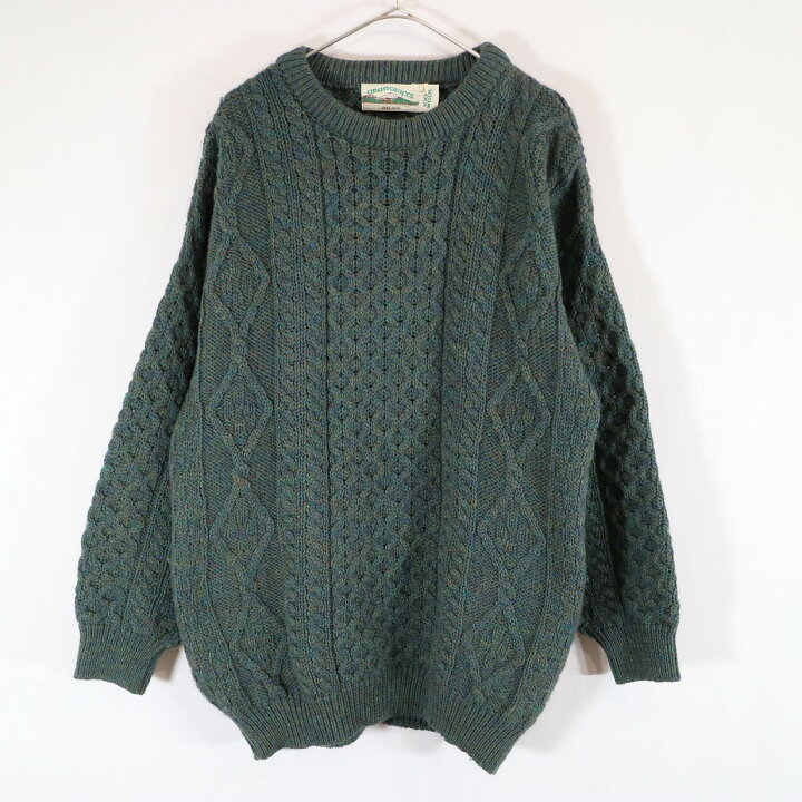楽天市場】SALE/ 90年代 ARAN CRAFTS アランニット セーター マルチ 