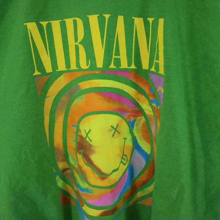 楽天市場】NIRVANA ニルヴァーナ スウェット クルーネック 袖プリント 