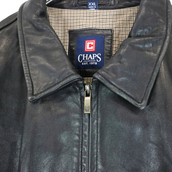 楽天市場】CHAPS チャップス レザージャケット 大きいサイズ アメカジ  