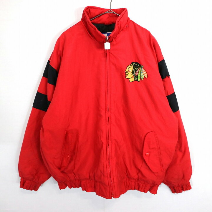 楽天市場】90年代 LOGO7 NHL シカゴ・ブラックホークス 中綿ナイロン 