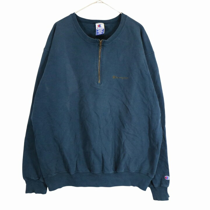 楽天市場】90年代 Champion チャンピオン ハーフジップ スウェット 