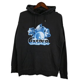 SALE///// CASPER キャスパー フーディー パーカー キャラクター アニメ グレー (メンズ L) 中古 古着 O4099