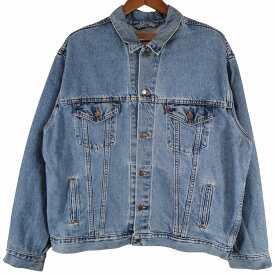 USA製 Levi's リーバイス デニムジャケット アメカジ ライトブルー (メンズ XL) 中古 古着 O4643