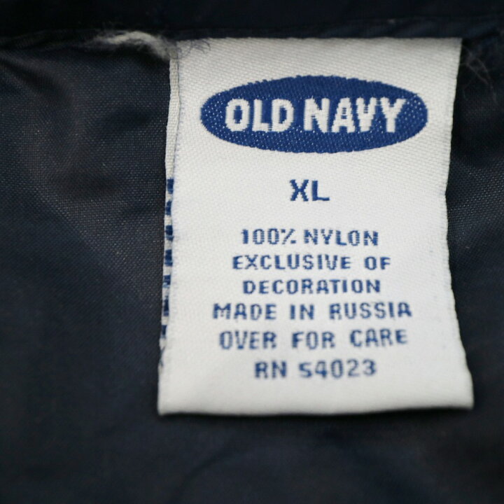 90年代 OLD NAVY オールドネイビー アノラックパーカー ナイロンジャケット ネイビー メンズ XL 中古 古着 O4901 YAMAHISA USEDCLOTHINGSHOP