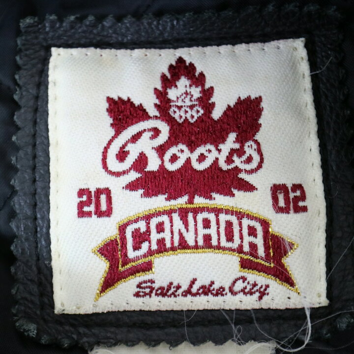 楽天市場】2000年代 カナダ製 Roots スタジアムジャケット スタジャン  