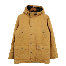 Carhartt カーハート マウンテンパーカー 中綿 アウトドア アウター ラグランスリーブ ロゴ ブラウン (メンズ S ) 中古 古着 O5005