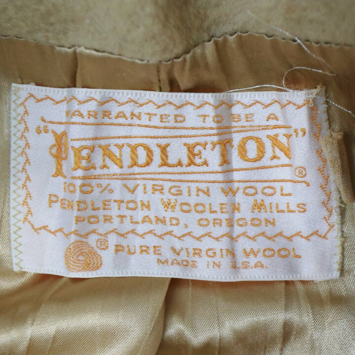 楽天市場】70年代 USA製 PENDLETON ペンドルトン ウールケープ 