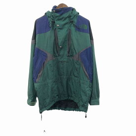 90年代 THE NORTH FACE ノースフェイス TNFX プルオーバー マウンテンパーカー グリーン (メンズ XL相当) 中古 古着 O9792