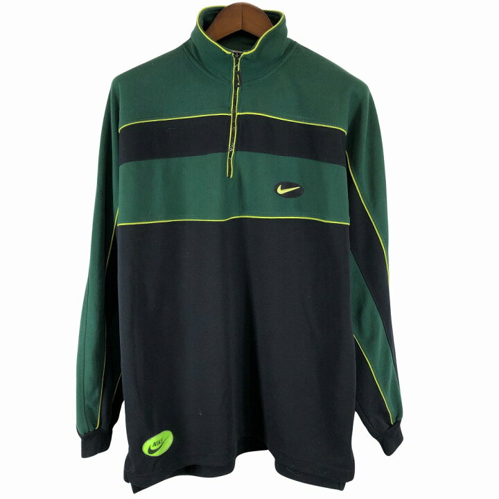 楽天市場】90年代 USA製 NIKE ナイキ スウォッシュロゴ ハーフジップ 