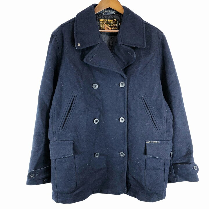 楽天市場】SALE///// NAUTICA ノーティカ ウール ピーコート 防寒 防風 