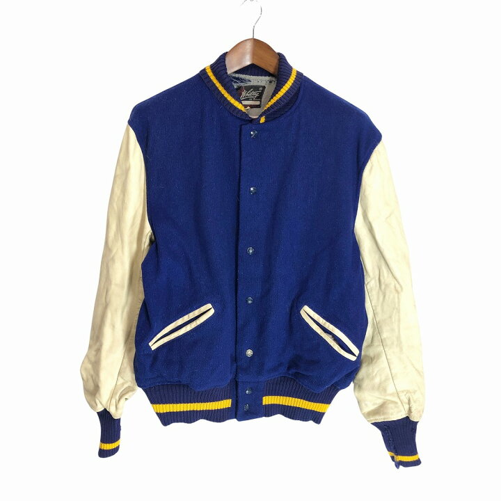 楽天市場】60年代 WHITING ウール レザー スタジアム ジャケット 防寒 