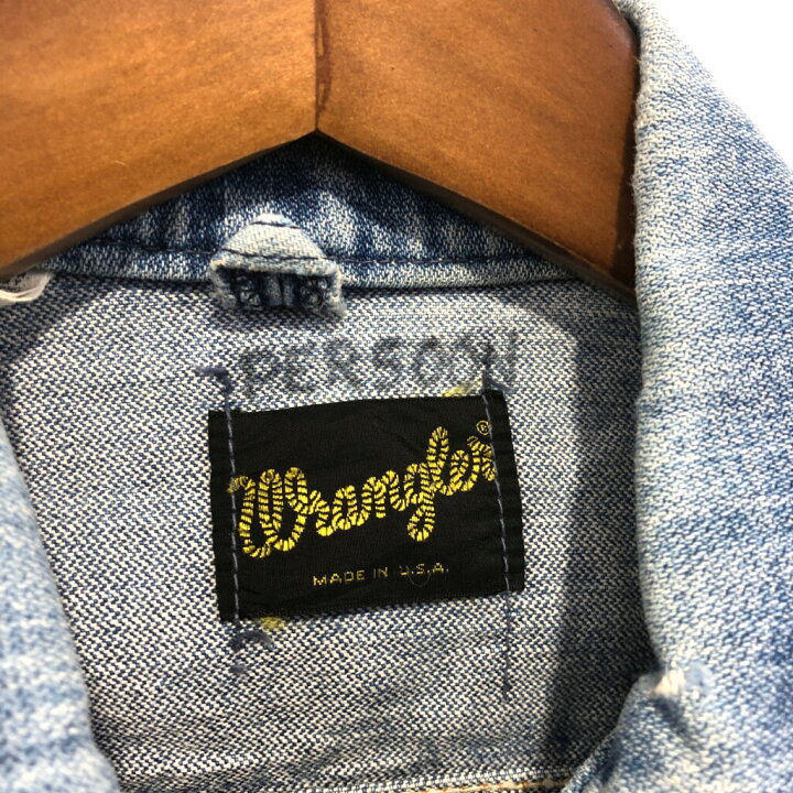 楽天市場】70年代 USA製 Wrangler ラングラー デニム トラッカー 