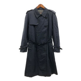 90年代 イングランド製 Burberrys バーバリーズ トレンチコート Burberry バーバリー ネイビー (メンズ 54) P5561