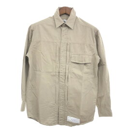 Carhartt カーハート 長袖シャツ アメカジ ベージュ (メンズ S) 中古 古着 P5656