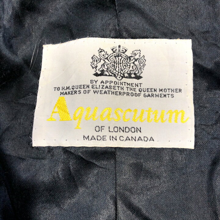 楽天市場】80年代 カナダ製 Aquascutum アクアスキュータム ステン  
