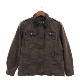 SALE/// Mc Orvis WACHS-WETTERJACKET オイルドジャケット アウター ユーロ イギリス製 ブラウン (レディース M相当) 中古 古着 P6552