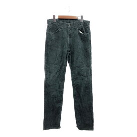 80年代 USA製 Levi's リーバイス 519-1532 コーデュロイパンツ グリーン (メンズ 33 34) 中古 古着 P7490
