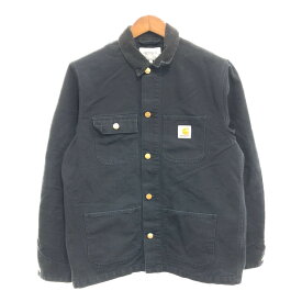 Carhartt WIP カーハート ミシガンチョアコート アウター ワーク ワンポイントロゴ ブラック (メンズ L) 中古 古着 P7652