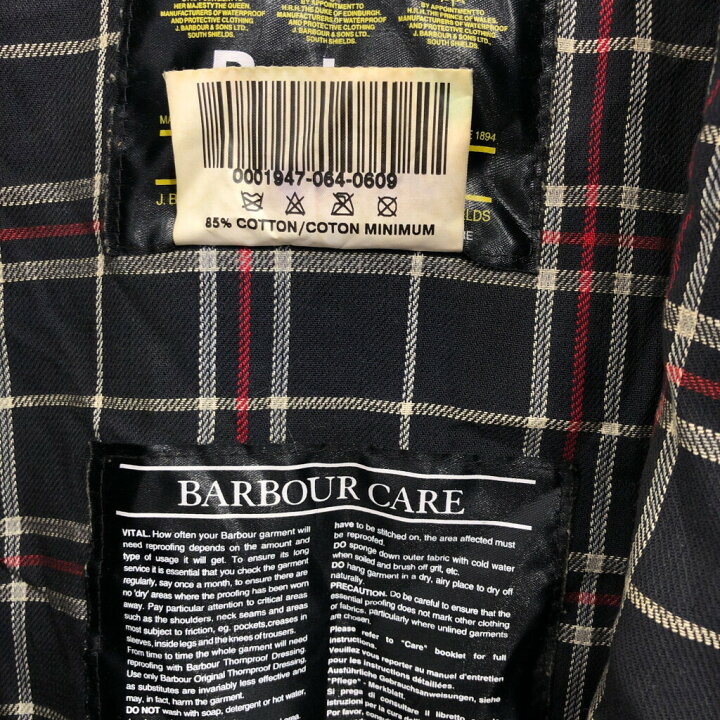 楽天市場】00年代 イングランド製 Barbour バブアー BEDALE ビデイル 