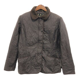 SALE/// Barbour バブアー LADIES POLARQUILT JACKET キルティング ジャケット カジュアル ユーロ ブラウン (レディース 18) 中古 古着 P8165