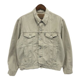 90年代 Levi's リーバイス 70503 コットンツイル トラッカー ジャケット アウター アメカジ ユーロ ベージュ (メンズ L) 中古 古着 P8444