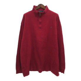 Polo by Ralph Lauren ポロ ラルフローレン ドライバーズニット セーター トップス 大きいサイズ レッド (メンズ 2XL) 中古 古着 P8759