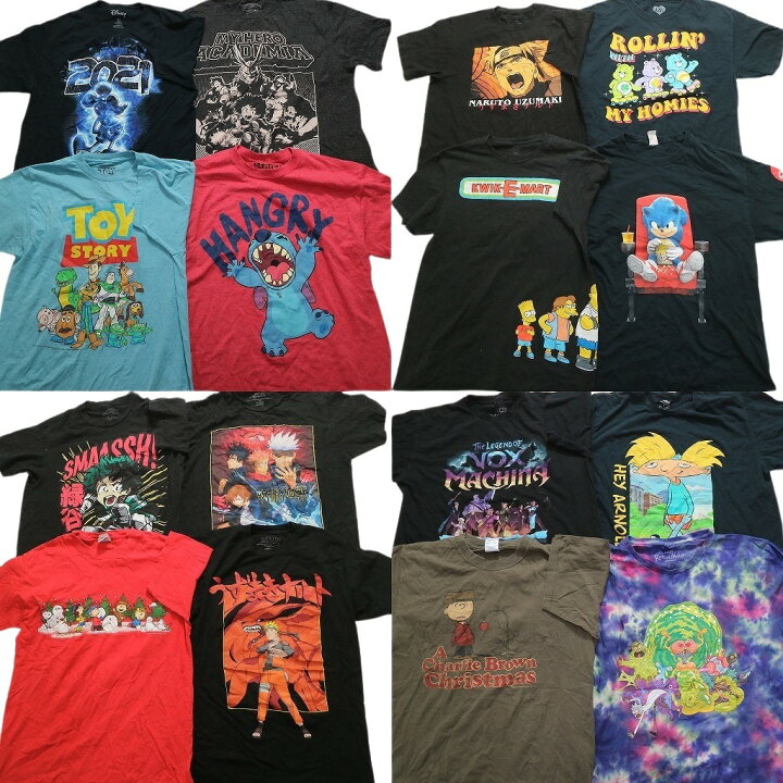 楽天市場】古着卸 まとめ売り キャラクター 半袖Tシャツ 16枚セット 