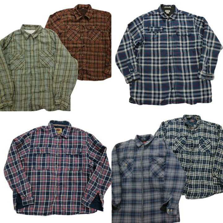 楽天市場】古着卸 まとめ売り 長袖シャツ 6枚セット (メンズ XL /2XL 