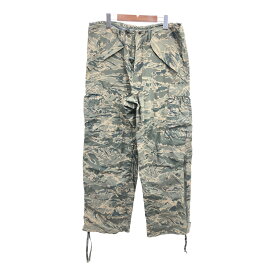 2000年代～ 米軍実物 U.S.AIRFORCE APECS GORE-TEX ゴアテックス パンツ 防水 ミリタリー ABUカモ (メンズ M-REG) 中古 古着 Q0630