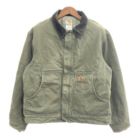 2000年代～ Carhartt カーハート トラディショナルジャケット アウター アメカジ ワーク グリーン (メンズ L) 中古 古着 Q0231