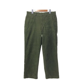 L.L.Bean エルエルビーン コーデュロイパンツ アウトドア アメカジ グリーン (メンズ 32/29) 中古 古着 Q1197