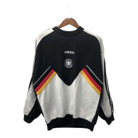 90年代 adidas アディダス サッカー ドイツ代表 スウェット スポーツ ブラック (メンズ L) 中古 古着 Q1456