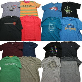 古着卸 まとめ ブランドMIX 半袖Tシャツ 16枚セット (メンズ M /L ) カーハート ステューシー リーバイス ゲス アメリカンイーグル MS1475