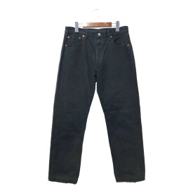 90年代 Levi's リーバイス 501 ブラックデニムパンツ アメカジ ブラック (メンズ W34 L32) 中古 古着 Q3233