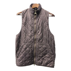 イングランド製 Barbour バブアー ナイロン キルティング ベスト ブラウン (メンズ S) 中古 古着 Q3439