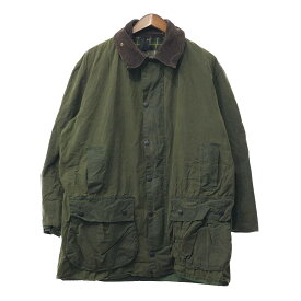 2000年代～ イングランド製 Barbour バブアー BORDER ボーダー オイルドジャケット ワックスコットン カーキ (メンズ C46) 中古 古着 Q3819