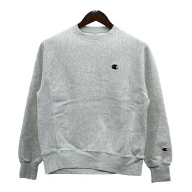 Champion チャンピオン REVERSE WEAVE リバースウィーブ スウェット ロゴ グレー (メンズ SMALL) 中古 古着 Q4403