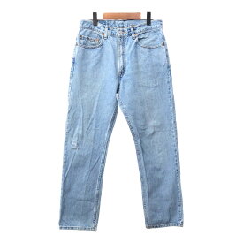 90年代 Levi's リーバイス 505 デニムパンツ アメカジ ライトブルー (メンズ W33 L30) 中古 古着 Q4823