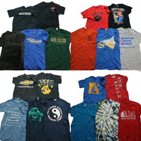 古着卸 まとめ売り カラーmix プリント 半袖Tシャツ 20枚セット (メンズ S ) タイダイ アメリカンイーグル キャラクター MS6343